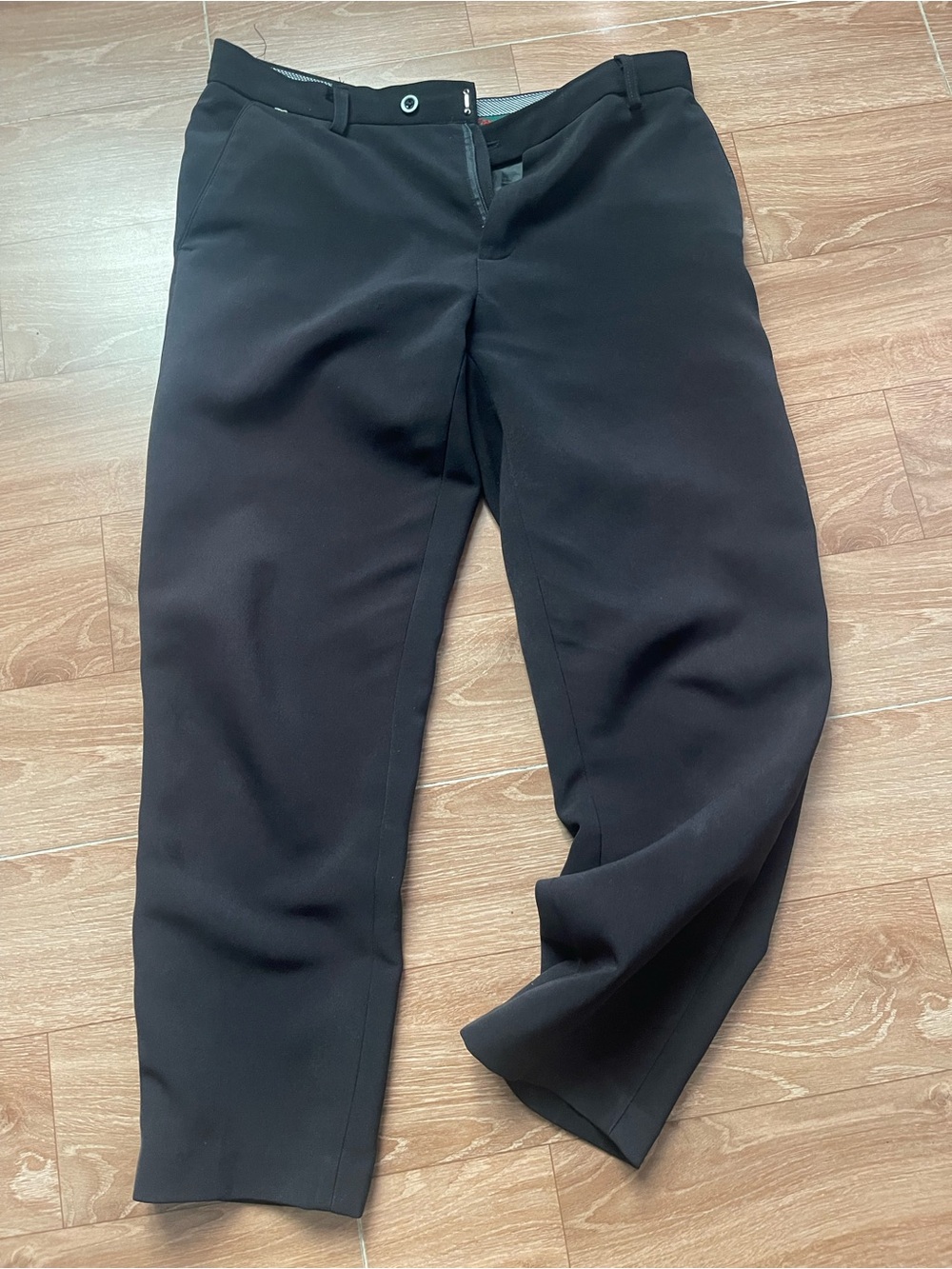 Men's Black Dress Pants - Classic Straight Fit